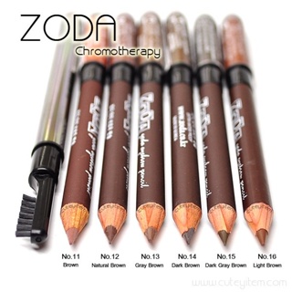 ดินสอเขียนคิ้ว ZODA (โซดา) Eyebrow Pencil นำเข้าจากเกาหลี ผิวมันเขียนคิ้วไม่ติด ตัวนี้เหมาะมากๆ