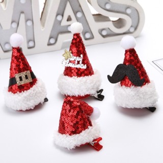 คริสต์มาส กิ๊บหมวกน่ารักๆ  chistmas mini hat hairpin