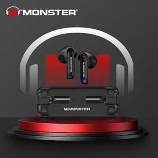 Monster XKT08 ของแท้ หูฟังบลูทูธไร้สาย กันน้ํา ความล่าช้าต่ํา สําหรับเล่นเกม