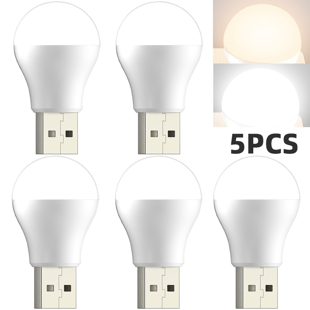 โคมไฟอ่านหนังสือ LED USB ทรงกลม ขนาดเล็ก ถนอมสายตา สําหรับคอมพิวเตอร์