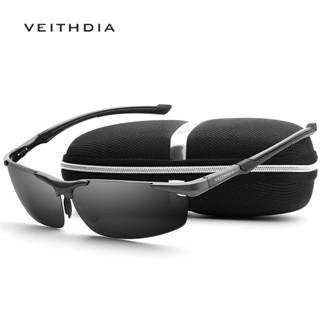 โค้ด GIFT30 ลด 30%  VEITHDIA แว่นสายตาผู้ชายอลูมิเนียมแมกนีเซียมแว่นตา HD Polarized แว่นตาชาย Eyewear 6592