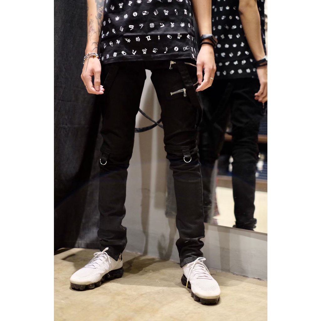 TZWORLDWIDE Tz Black Strap Denim Black