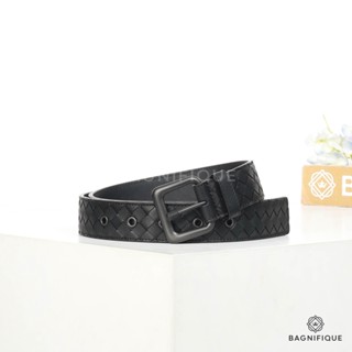 NEW BOTTEGA BELT 3.5 CM 100 BLACK SMALL STRIP