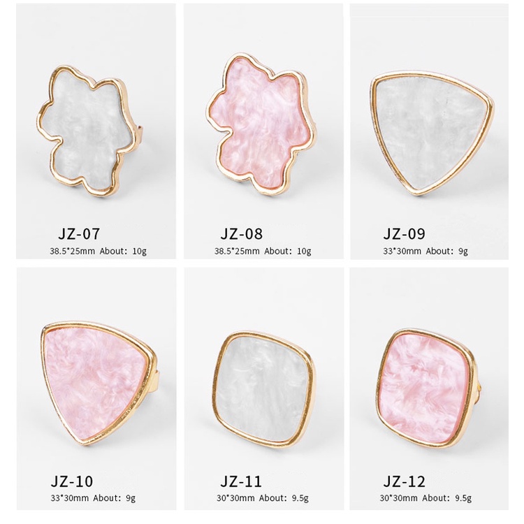 White/pink Nail Ring Palette เครื ่ องมือทําเล ็ บ Misscheering