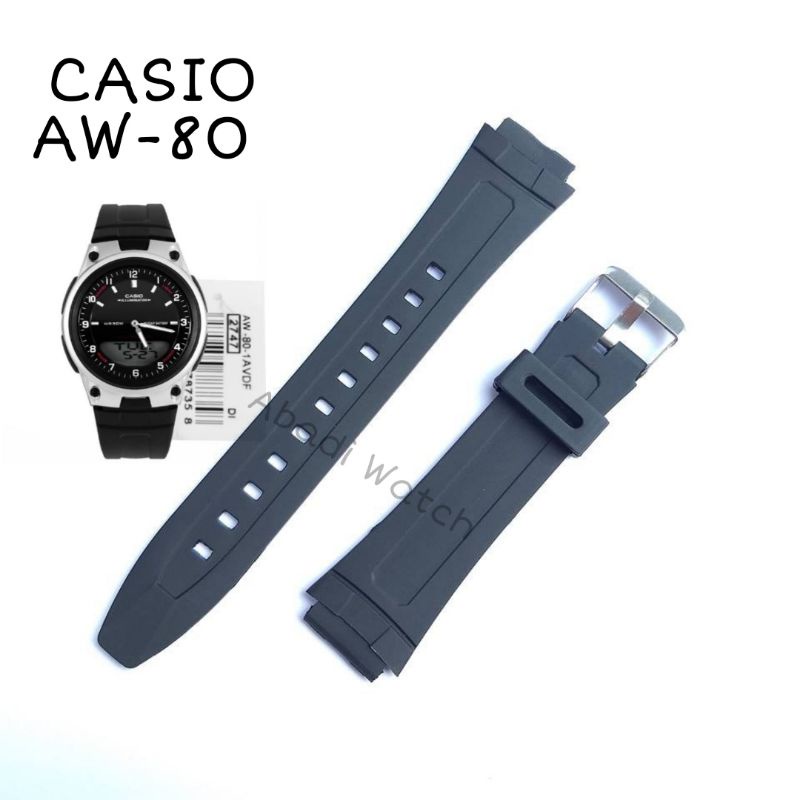 STRAP AW-80 AW80 CASIO AW-80 สายนาฬิกายาง