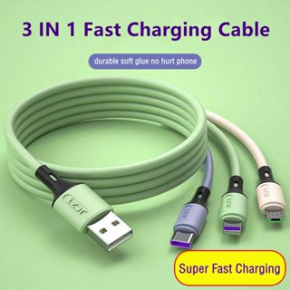 3in1 สายชาร์จ สายชาร์จเร็ว  micro usb สายชาร์จ type-c สายชาร์จ  สายชาร์จ fast charging cable