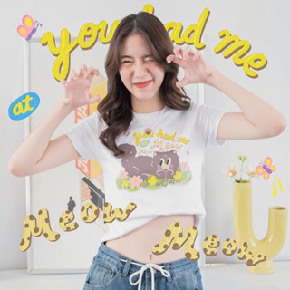 MOST 💐🐈 เสื้อยืด You had me at meow meow by mst | mst x  lily lockwood collaboration | Classic Cotton | Tee