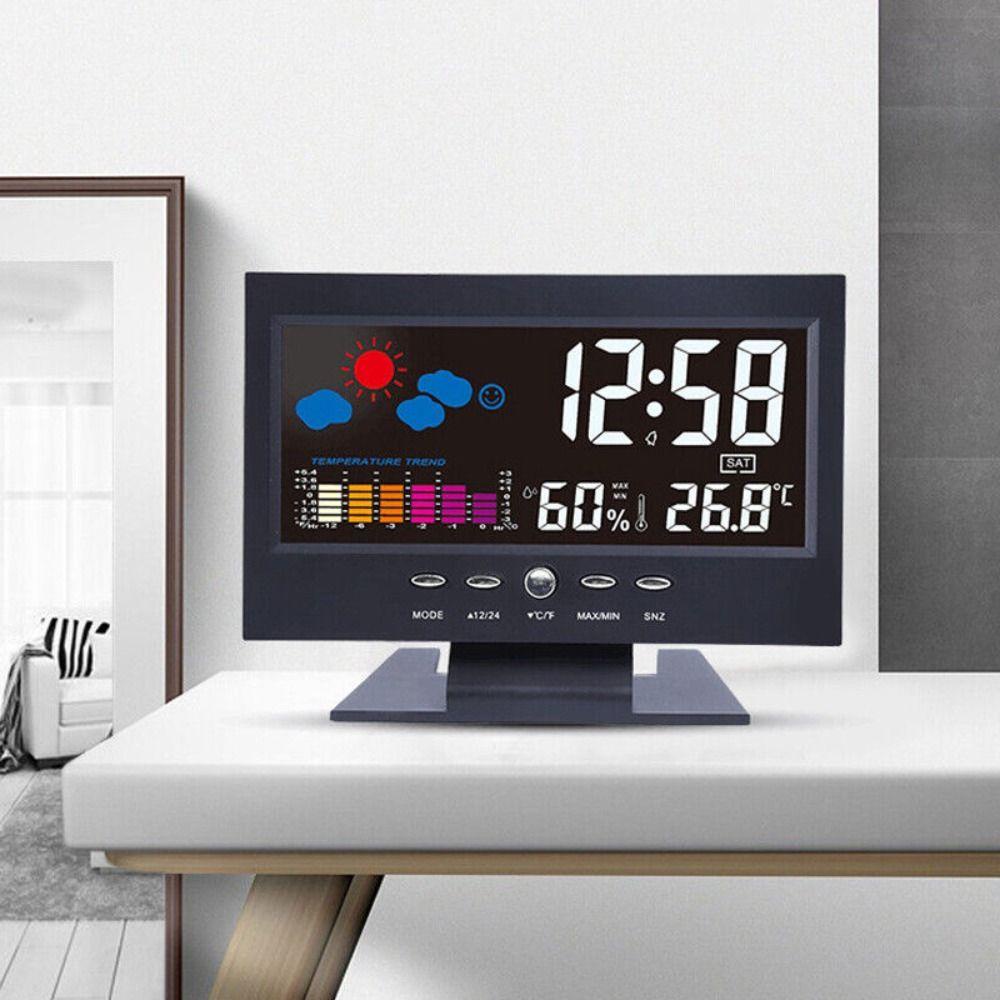 SWEE เครื่องวัดอุณหภูมิจอแสดงผล LCD LED รูปที่ 8