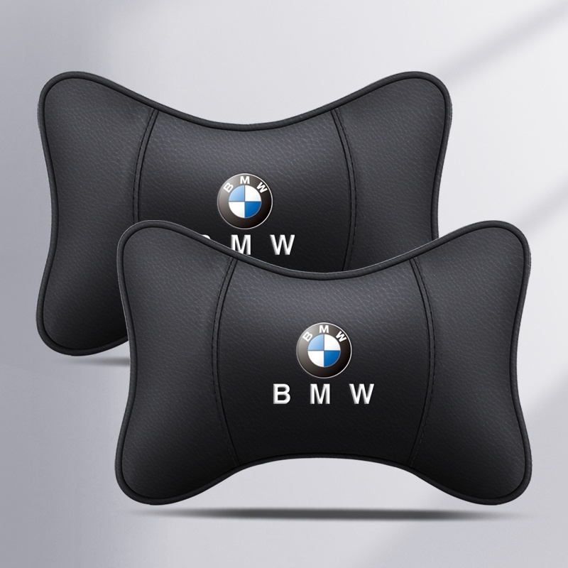 Pu หนัง Headrest หมอนรองคอรถหัวคอหมอนสําหรับ BMW X1 X2 X3 X4 E84 F84 F39 E83 F25 G01 F97 F26 G02 F98