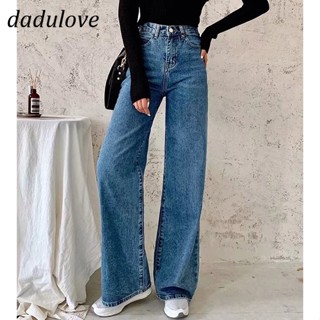 DaDulove💕 Fashion Korean Womens Loose Jeans High Waist Niche Straight-leg Pants plus Size Womens Wide-leg Pants