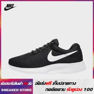 【Special Offer】Nike Roshe Run 3 รองเท้าลำลองสีดำบริสุทธิ์สำหรับผู้ชายและผู้หญิงรองเท้าวิ่ง