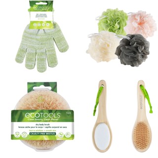 (พร้อมส่ง) Ecotools Shower Gloves, Foot File, Sponge ใยขัดตัว แปรงขัดส้นเท้า ถุงมืออาบน้ำ