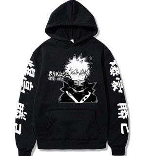 Jxlq ขายดี เสื้อกันหนาว มีฮู้ด ลายการ์ตูนอนิเมะ My Hero Academia Bakugou Katsuki สไตล์ฮิปฮอป สําหรับผู้ชาย เพาะกาย ของขวัญวันเกิด 2022 YQ