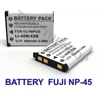 (PACK2) FNP45 / NP45 / NP-45 / NP-45A / NP-45S Camera Battery For Fujifilm 20,J30,J40,XP10,XP20,XP30,JX680,Instax mini