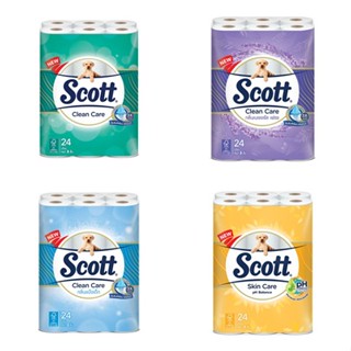 Scott Skin Care pH balance สก๊อตต์ สกินแคร์ รักษาสมดุลค่าpH กระดาษชำระ หนา 3ชั้น 24 ม้วน