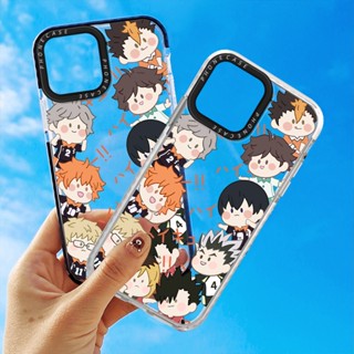 เคสโทรศัพท์มือถือ ซิลิโคนนิ่ม แบบใส ลายการ์ตูนไฮคิว!! คู่ตบฟ้าประทาน หลากสี สําหรับ iPhone 14 Pro Max 11 12 13Pro 14Plus