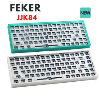 Feker JJK84 T1 ชุดคีย์บอร์ดไร้สาย 84% 3 โหมด สําหรับ Cherry Gateron Kailh ik75