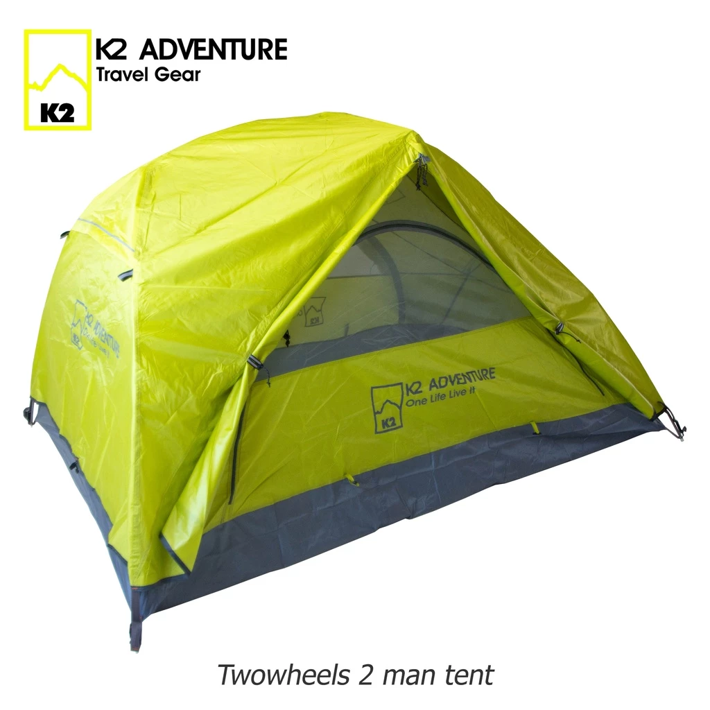 เต็นท์ K2 ADVENTURE รุ่น Twowheels สีเขียว นอน 2 คน เก็บเล็ก น้ำหนักเบา เสาอลูมีเนียม กันฝน กันลม thumbnail 3