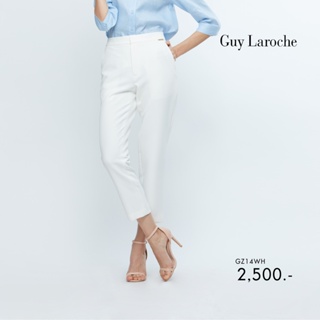 Guy Laroche กางเกงขาวยาว กาง﻿เ﻿กงผู้หญิง Pants : สีขาว (GZ14WH)