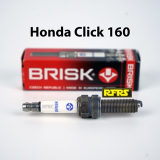 หัวเทียน BRISK PREMIUM RACING แกนเงิน Honda Click 160 Spark Plug (SY01RC) รองรับทุกน้ำมัน Made in EU