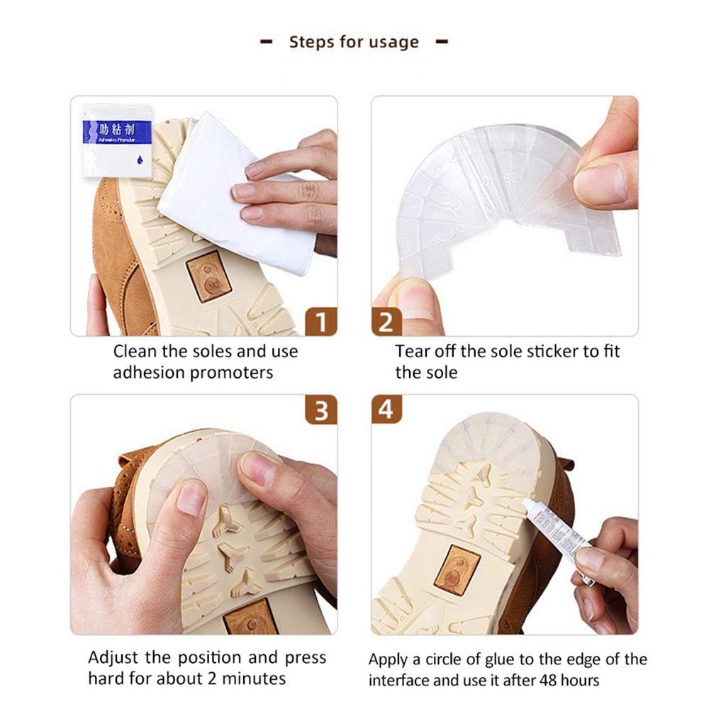 Weekw Heel Outsoles Pad ผู้หญิงสะดวกทนต่อการสึกหรอ Anti Skid รองเท้าผ้าใบส้นรองเท้ายางรองเท้าส้นสูง Sole ฟิล์มป้องกัน Soles Protector สติกเกอร์
