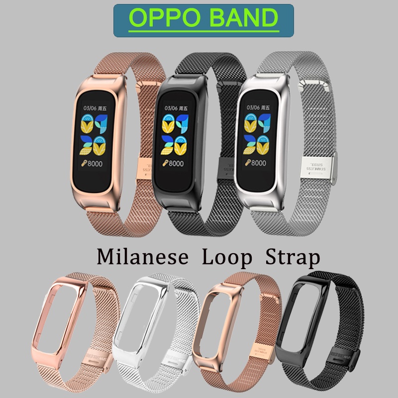 สายสแตนเลส สายสแตนเลส สไตล์ oppo วง Milano Simple Fashion Watch Strap oppo จัดส่งกทม