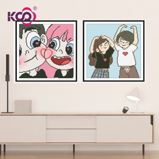 【KS อัพเกรด】ภาพวาดปักเพชร ลาย Fall in Love 5D ขนาด 30x30 ซม. สําหรับตกแต่งผนังบ้าน DIY