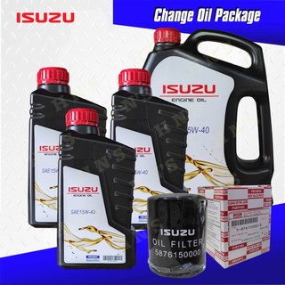 ISUZU Select Engine Oil 15W-40 API CI-4 Oil Change Package for Isuzu D-Max (2012 up) Mu-x