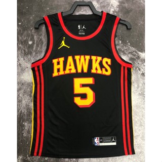 hot pressed nba Atlanta Hawks No.5 Murray black basketball jersey