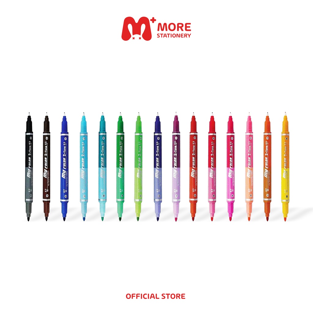 DONG-A (ดองอา) ปากกาสี My Color 2 Tone ปากกา 2 สีในด้ามเดียว