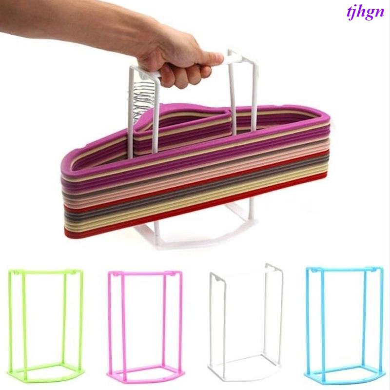 ไม้แขวนพลาสติก Creative Home Finishing Frame Hanger Storage Rack [LO]