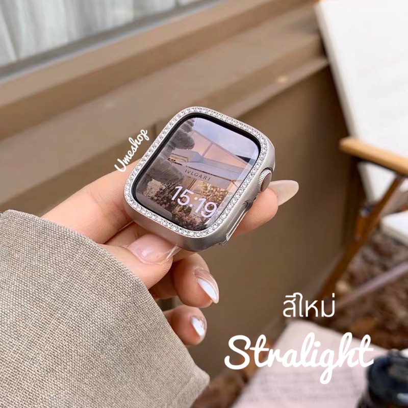 เคส เพชร  diamond เคส สำหรับ  case เคส for iWatch Ultra 3 2 SE Series 11 10 8 9 7 สาย 41/42/44/45/46/49mmwatch เคส