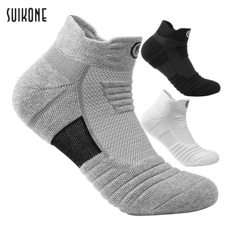 Suikone ถุงเท้าหนาอุ่นยาวปานกลางสำหรับผู้ชาย เหมาะสำหรับการเล่นกีฬาและสวมใส่สบาย