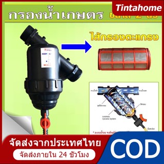 ส่งจากกรุงเทพ ตะแกรงกรองน้ํา 2 นิ้ว ความละเอียด 130 ไมครอน หัวกรองตะแกรง