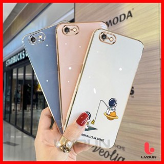 เคส iPhone 6 6S 6 Plus 6S Plus i7 i7Plus i8 i8 Plus iSE 2020 X Xs Xr Xs Max Astronaut Soft Case 2B-XQ