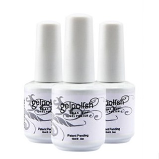 Top Coat Base Coat ขวดขาว ขนาด5/15ml. น้ำยาทำเล็บต่างๆ