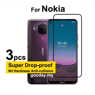 ฟิล์มกระจกนิรภัยกันรอยหน้าจอ 9D สําหรับ Nokia 5.4 Nokia 5.4 3.4 1.4 2.4 5.3 1.3 2.3 7.2 7.1 6.2 3.2 Nokia C30 C21 C20 C11 Plus C200 C100 G21 G20 G11 G60 G50 G300 3 ชิ้น