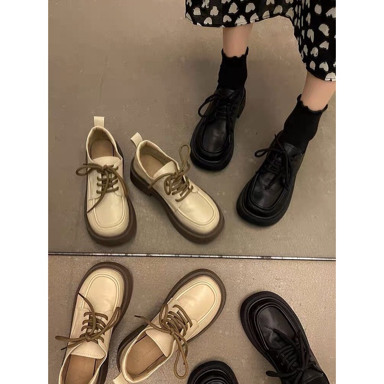 One for all พร้อมส่งจากไทย TX397 รองเท้าแฟชั่น รองเท้าผ้าใบ หุ้มส้น ส้นหนา ใส่สบาย (เท้าอูมหน้าเท้ากว้างมากเพิ่ม 1 ไซส์)