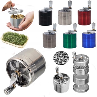 ที่บดสมุนไพรขนาดพกพา วัสดุโลหะอย่างดี งานCNCฟันคมบดละเอียด ไซส์ 40mm 63mm 4ชั้น Grinder herb อุปกรณ์บดสมุนไพร