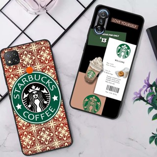 เคสโทรศัพท์มือถือ ซิลิโคนนิ่ม TPU กันกระแทก ลาย Starbucks สีดํา สําหรับ Xiaomi Redmi 8A 9 Power 9A 9AT 9C NFC 10A 10X K20 K30 K40 K50 Pro Ultra