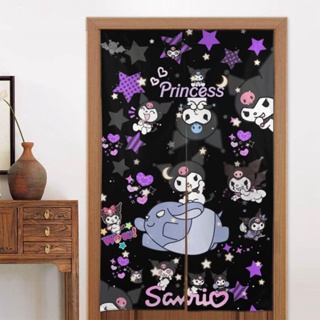 Sanrio Kuromi ผ้าม่านทึบแสง ขนาด 34x56 นิ้ว (86X143 ซม.) สําหรับประตู