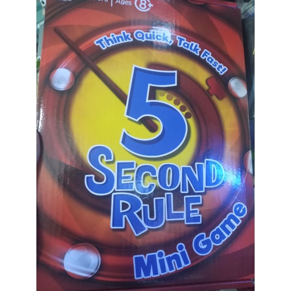 5 second rule Mini Game just spit it out 2- 6 players | Shopee Thailand