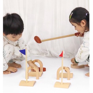 Wood toy : GOLF SET #ของเล่นเสริมพัฒนาการ #ชุดของเล่นตีกอล์ฟ #ของเล่น