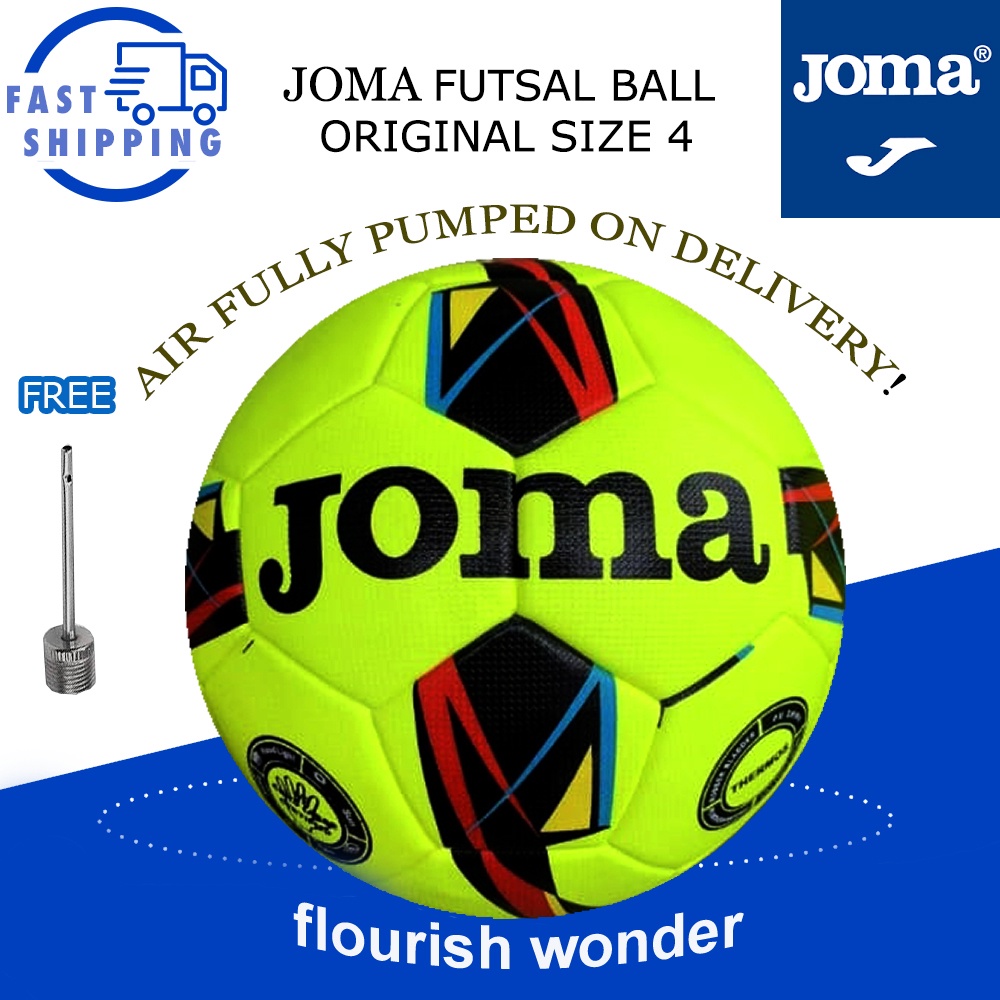 JOMA/GOATY HYBRID BALL/ FUTSAL BALL/ BOLA FUTSAL SIZE PUMPED /FREE NET