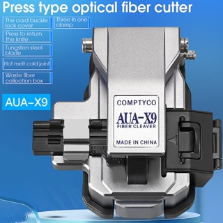 เครื่องตัดไฟเบอร์ออปติก FTTH เครื่องมือไฟเบอร์ออปติกความแม่นยำสูง AUA-X9 เคเบิ้ลตัดไฟเบอร์ออปติก Fiber Cleaver