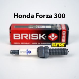 หัวเทียน BRISK PREMIUM LGS (4 เขี้ยว) แกนเงิน Honda Forza 300 (SGL01ROC) รองรับน้ำมันเบนซิน95, แก๊สโซฮอล์ Made in EU