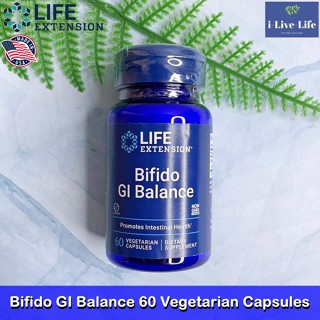 Life Extension - Bifido GI Balance 60 Vegetarian Capsules อาหารเสริมเพื่อสุขภาพของลำไส้ โปรไบโอติก