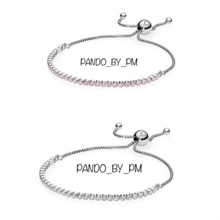 ⭐️(Preorder )Pandora​ Silver​ Bracelet​ Free size สร้อยข้อมือเพชรรูด ของเเท้100%