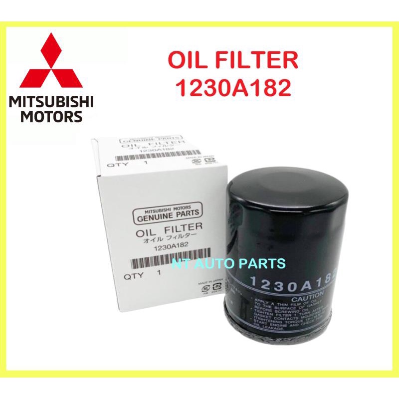 กรองน้ํามันเครื่อง Mitsubishi Triton 2.4 Mivec VGT 2016 1230A182 KL1-KL3 AIRTREK ASX GRANDIS (1230A1