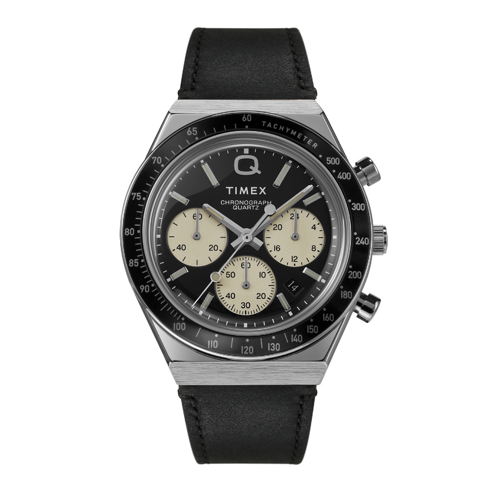 Timex TW2V42700 Special Projects นาฬิกาข้อมือผู้ชาย สายหนัง สีดำ หน้าปัด 40 มม.
